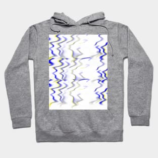 Retro and vintage pattern with Blue & Yellow Cool Holographic Design Hoodie